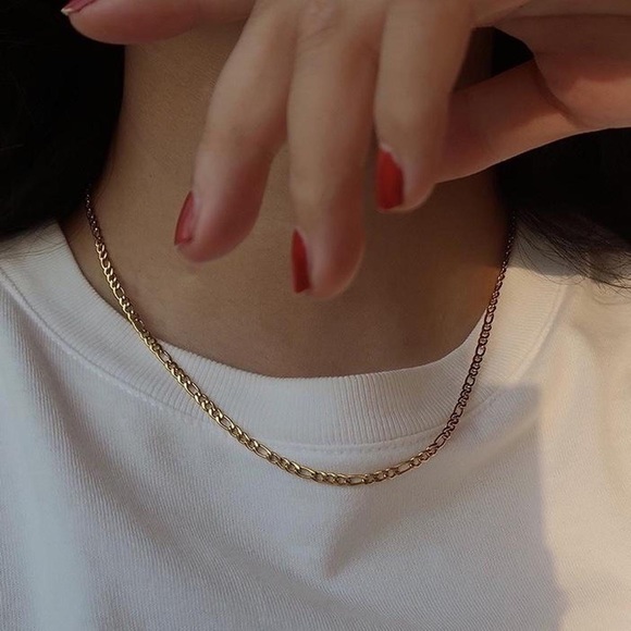 Jewelry - CLOSING SALE! 🔅18K Gold Plated Figaro Chain Necklace